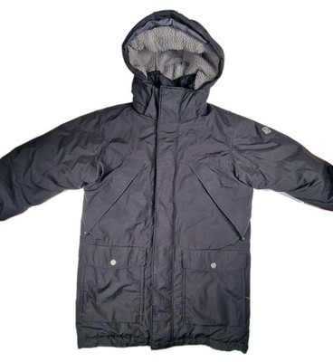 Didriksons Jacket Mens S Black Waterproof Hooded Coat StormSystem Insulated