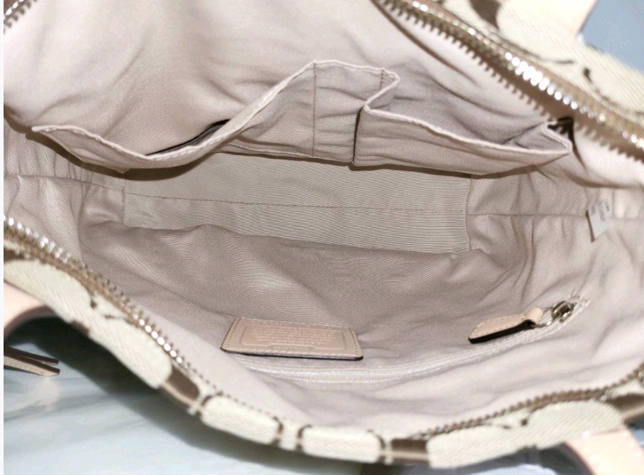 Authentic COACH SIGNATURE STRIPE PYTHON STRIPE TO… - image 11