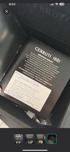 CERRUTI 1881 Chronograph Men’s Watch – Square Black Dial – Stainless Steel – - Picture 4 of 5