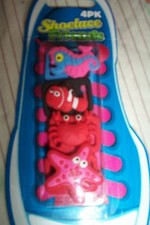 SET 4 SEA CREATURES SHOELACE CHARMS SEAHORSE FISH CRAB STARFISH