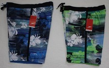 NEW MENS SPEEDO SWIM SHORTS TRUNKS SWIMWEAR GREEN OR BLUE NWT 54 SZ S M L