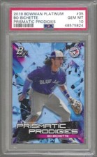 BO BICHETTE 2019 BOWMAN PLATINUM PRISMATIC PRODIGIES PROSPECT PSA 10 GEM MINT
