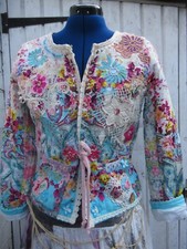 Artsy Boho Jacket Romantic Festival Size 10, Reworked Magnolia Pearl Inspired
