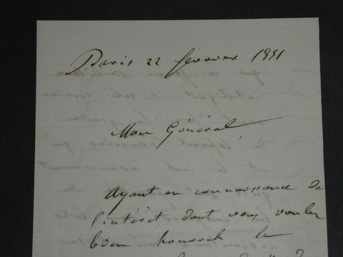 Maréchal de Canrobert - Lettre autographe signée à un Général - 1851 - Picture 2 of 12