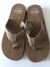 WOMEN'S REEF TAN/TAN SANDY FLIP FLOP BEACH/POOL SANDALS SIZE 9 NWT