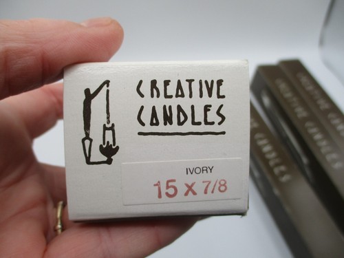 12 CREATIVE CANDLES by DUANE & NANCY BENTON BEESWAX HAND DIPPED CANDLES 15" - Picture 5 of 5