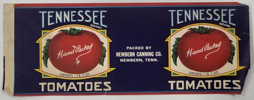 LABEL Can Tennessee Tomatoes Newbern Canning Craddock Canning - 第 1/3 張圖片