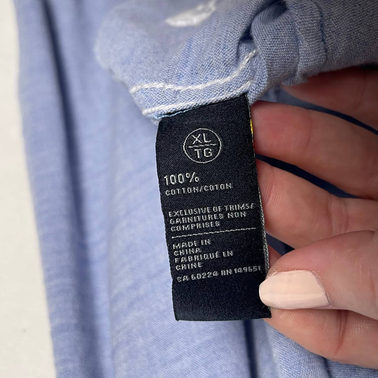 Buffalo David Bitton Patchwork Logo Soft Blue Den… - image 12