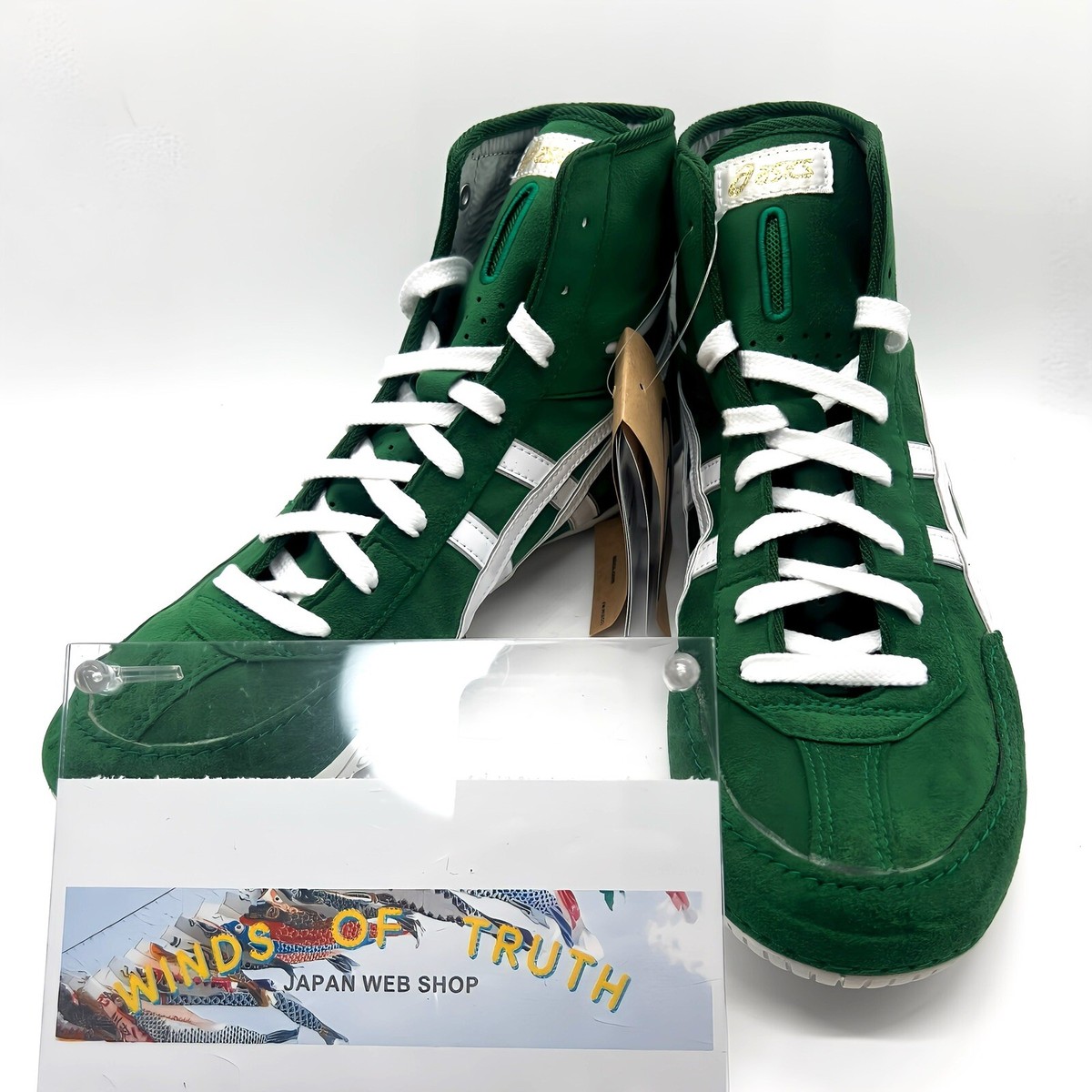 Asics Wrestling Shoes 1083A001 EX-EO special order green x Asics Wrestling Shoes 1083A001 EX-EO special order green x