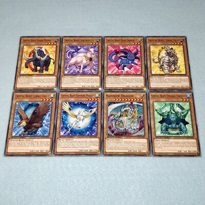 yugioh gx jesse anderson deck Yugioh GX Jesse Anderson 63 Card Deck Crystal Beast Rainbow Dragon NM