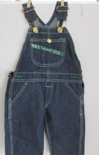 Vtg Toddler Key Overalls Sz 0 NOS 23" x 9 1/2"