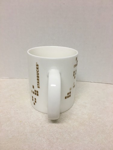 Taza coleccionable Starbucks tono dorado árbol de Navidad café té vacaciones 2014 - Imagen 4 de 7