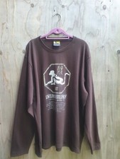 Vintage DRUNKNMUNKY Chocolate/Stone Long Sleeve Tee. UK XX LARGE - Never Worn