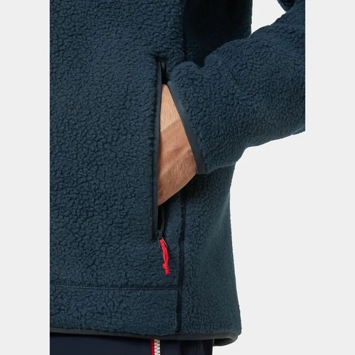 Helly Hansen Panorama Pile Fleece Block Jacket - Men's - Large / Navy - Picture 4 of 10