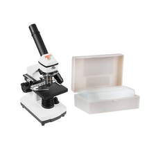 Schüler-Mikroskop 40 - 640x mit Kreuztisch + 10 Objektträger, TSMXMP7 + TSMOB