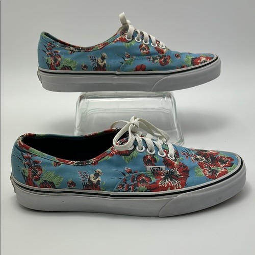 Vans may The Force Be With You Sneaker Yoda Aloha Blue Floral Canvas Shoes Lace - Picture 4 of 11