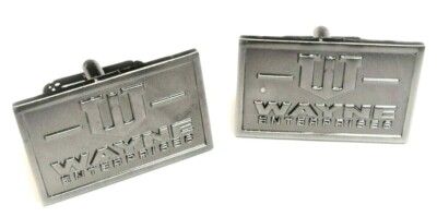 Wayne Enterprises Batman Bruce DC Comics Wedding Suit Cufflink Cuff Links Set