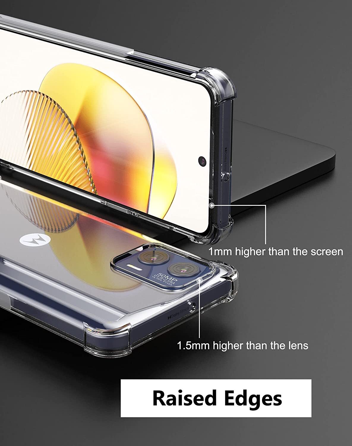 Cover Antiurto Tpu Custodia Personalizzata Motorola Moto G73 5G - Cover Silicone Trasparente Con Tua Foto Antiurto Foto Personalizzata