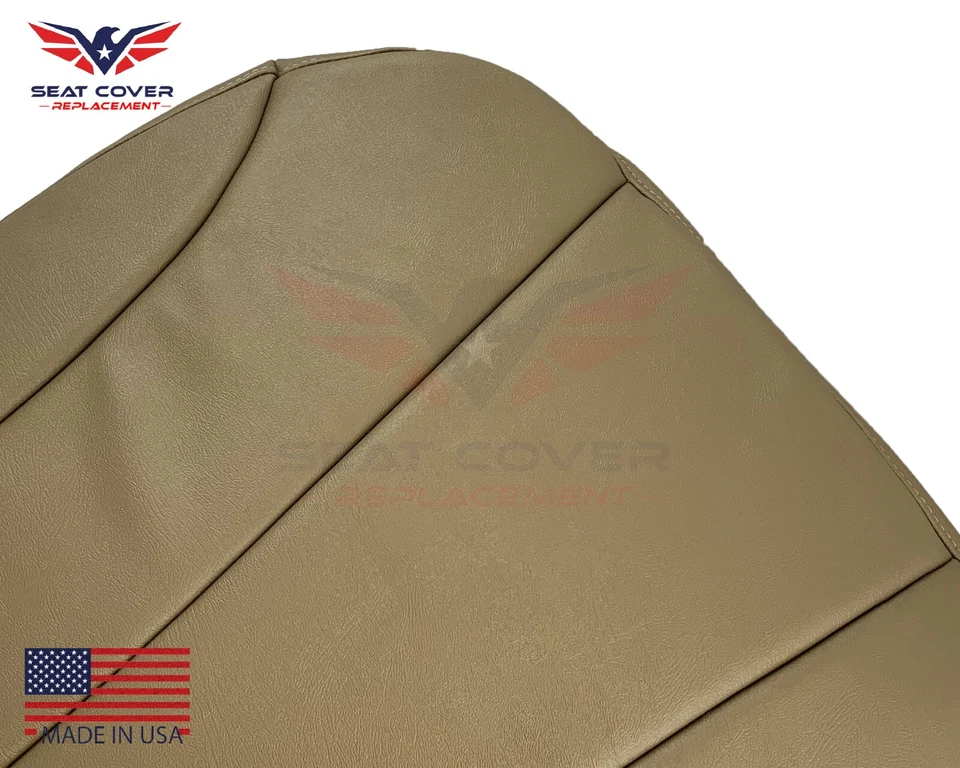 Виниловый чехол на нижнее сиденье пассажира для 2000 Chevy Silverado WT 2500 темно-дубовый желтовато-коричневый - Изображение 3 из 4