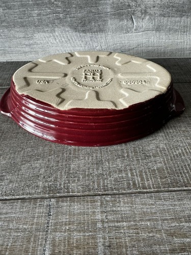 Pampered Chef Small Oval Baker Cranberry New Traditions 5.5” X 9.5” X 1.5” - Picture 4 of 5