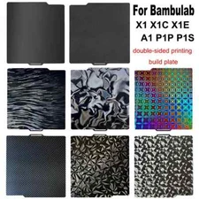Hot Build Plate For Bambu Lab X1 P1P A1 PEI Sheet PEO Pey X1C PET Carbon Sheet 