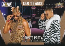 2021 UPPER DECK AEW FIRST EDITION TAG TEAMS - PRIVATE PARTY - GOLD PARALLEL #68