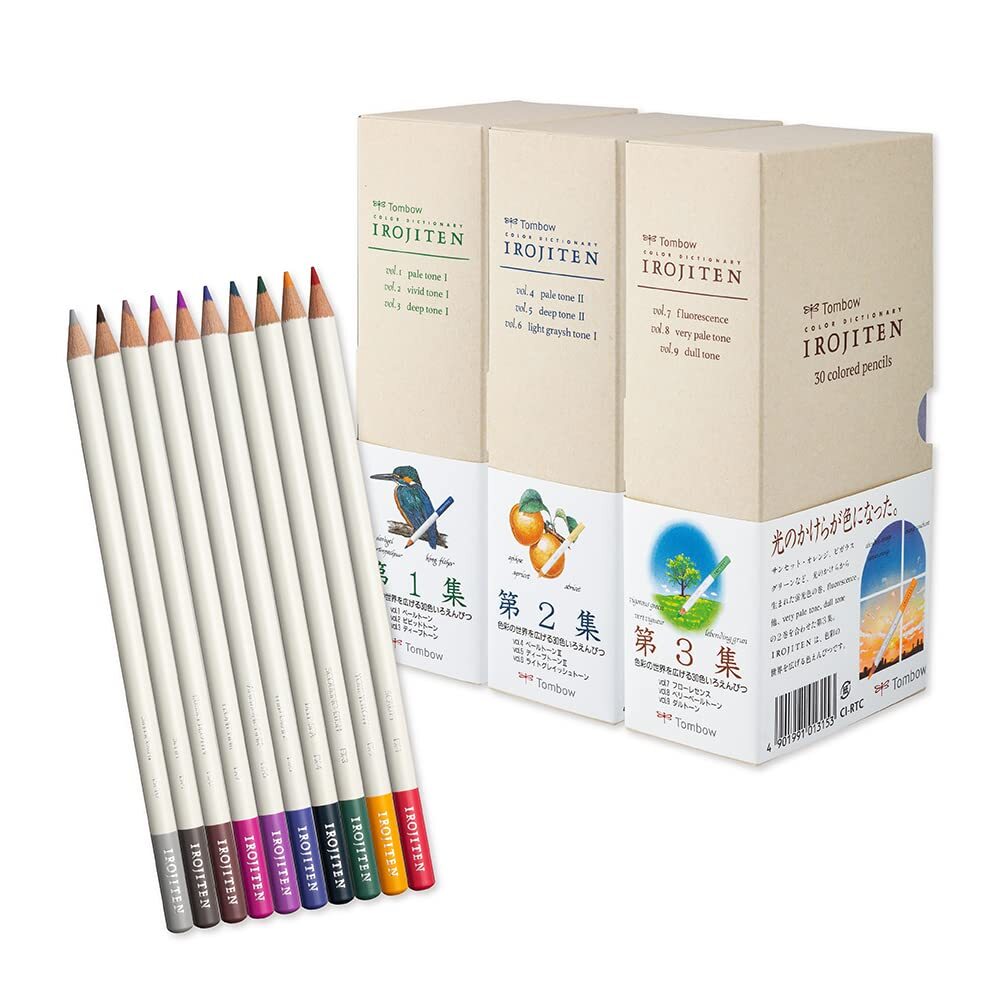 NEW Tombow Colored Pencil Irojiten Color Dictionary 100 Color Set From Japan