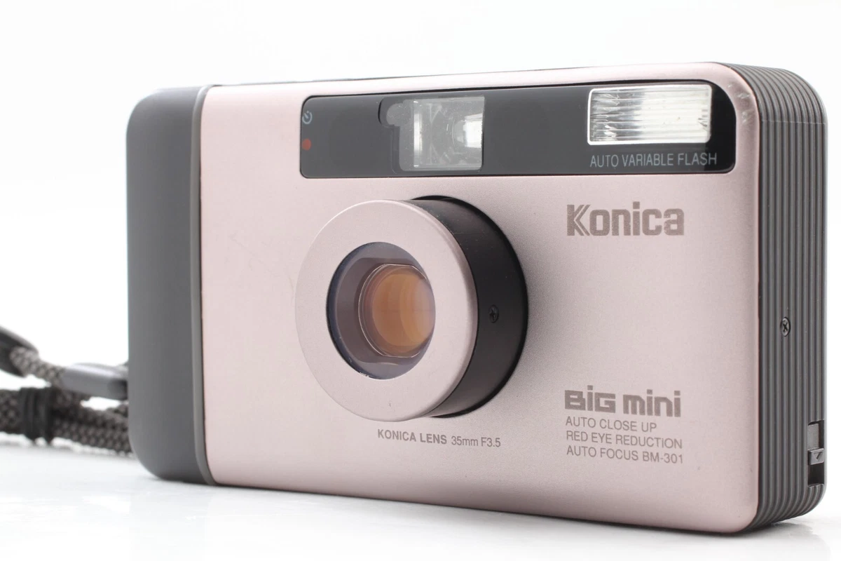 【N-Mint/ LCD OK】 Konica Big mini BM-301 Point & Shoot Film Camera From JAPAN 873