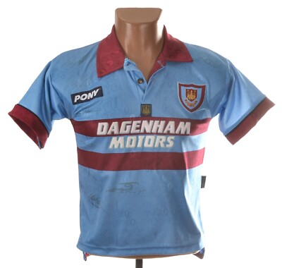 WEST HAM UNITED 1995/1997 AWAY FOOTBALL SHIRT JERSEY PONY SIZE M