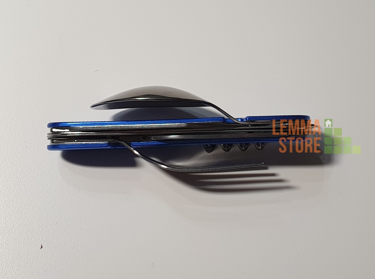 COLTELLO MULTIUSO CAMPEGGIO ESCURSIONI CON UTENSILI FORCHETTA CUCCHIAIO COLTELLO