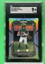 2022 Prizm Garrett Wilson Rookie RC Silver Prizm #309 SGC 9 MT New York Jets