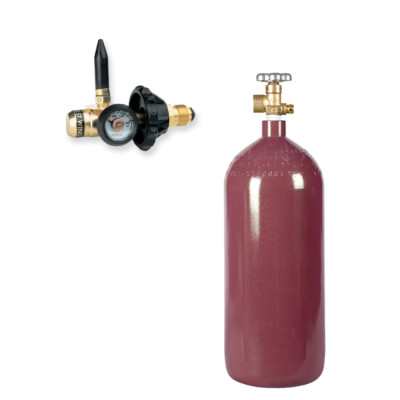 Helium Balloon Kit with New 40 Cu Ft Steel Cylinder and Filler Inflator Valve
