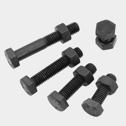 Fine Thread Hexagon Bolt & Nuts High Tensile Grade 8.8 Black Hex Screws M8M10M12 - Picture 3 of 11