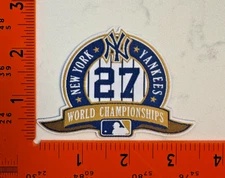 New York Yankees 27 Championships Iron /Sew On Jersey Patch