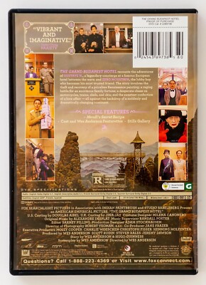The Grand Budapest Hotel (DVD/2014) Ralph Fiennes, F. Murray