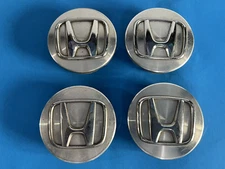 HONDA GENUINE FACTORY ORIGINAL OEM CHROME CENTER CAPS 44732-SJC-A5000 SET OF 4