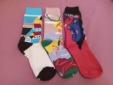 3-Pack Women's Girl's Novelty Socks New WO Tags-Assorted Themes-Fast Shipping