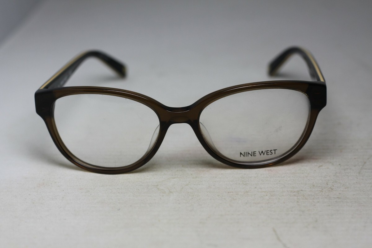 Nine West Nw5101 210 Crystal Brown With Cheetah Authentic Eyeglasses 51-16-135 Nine West NW 5101 210 CRYSTAL BROWN W CHEETAH 51-16-135 FLEX  main image 3