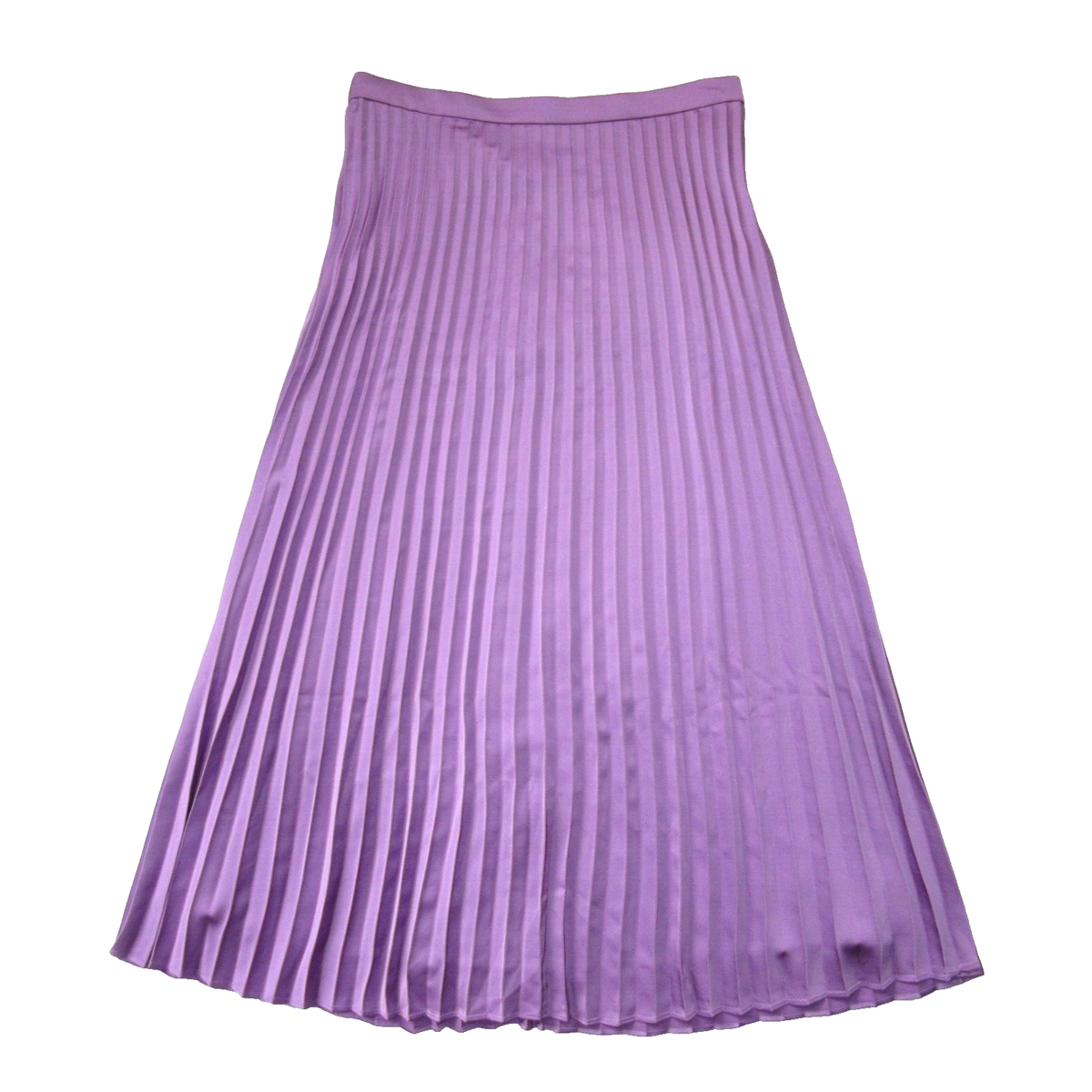 NWT J.Crew Tall Pleated Midi in Wisteria Purple Satin A-line Skirt