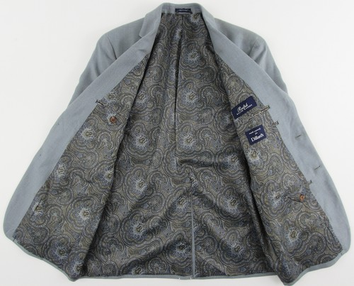 Men's RALPH LAUREN Light Blue Silk Wool Jacket Blazer 40L 40 Long NWT NEW - Picture 5 of 5