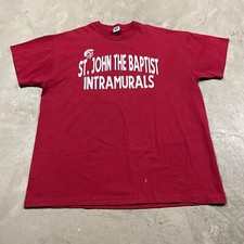 90s VTG RUSSELL ATHLETIC L St John The Baptist Catholic School T Shirt USA Made
