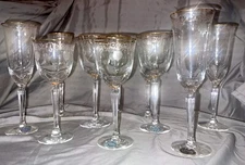 Lenox Classic Shell Crystal Gold Trim Glasses Set Of 10
