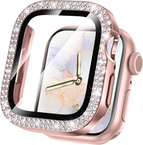 Bling Screen Protector Compatible for Apple Watch Series 10 9 8 7 6 5 4 SE 2 41M - Zdjęcie 7 z 21