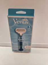 1 New Gillette Venus Smooth Doux Women's Razor 1Handle 1Cartridge(3 Blades)