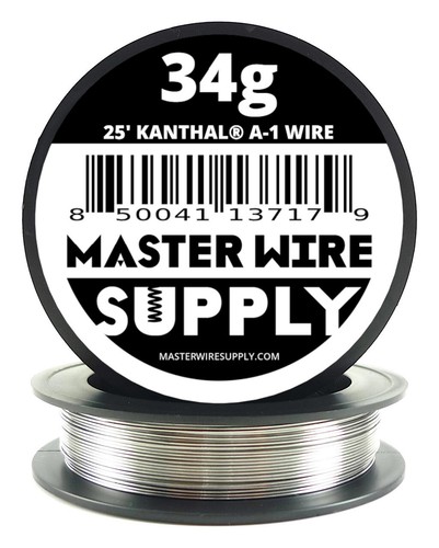 MWS - Kanthal A1 - 25 pies - calibre 34 - alambre redondo - Imagen 1 de 2