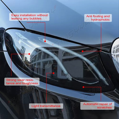 Pellicola fari anteriori auto vinile nero chiaro 30x200 cm per Nissan Qashqai J10 - Foto 3 di 11