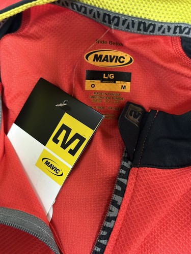Mavic LS Jersey Bright Red Long Sleeve Bicycle Shirt Bike Shirt Jersey Size: M - Picture 2 of 4