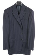 Belvest Super 130's Blue Stripe Dual Vented Suit Sz. 42 L