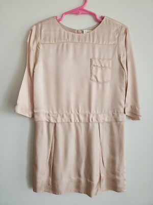 CREWCUTS Girls 6 Shift Dress Silky Buff