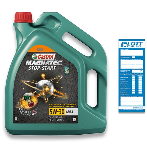 5L Castrol Magnatec 5W30 Motoröl ACEA A3/A4 VW 502.00 505.00 MB 229.3